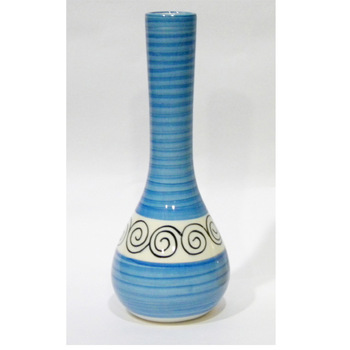 Ceramic Small Blue Vase