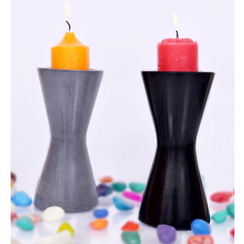 Stone Warmer Pillar Candle Holder, for Religious Activities