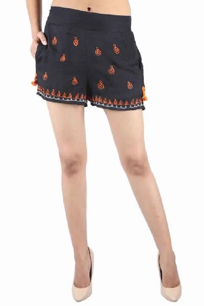 Women Vintage Casual Rayon Crossfit Shorts