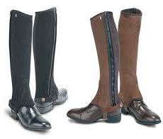 Suede Half Chaps, Gender : Men