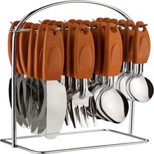 Portable Stainless Steel Cutlery Set with Stand