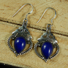 Blue Lapis Lazuli Gemstone Earring, Occasion : Engagement, Gift