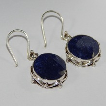 Blue Sapphire Gemstone Earring, Occasion : Gift, Party