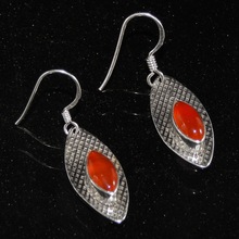 Carnelian gemstone earring