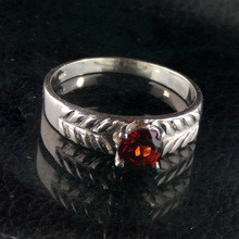 Garnet Gemstone Ring, Occasion : Gift, Party