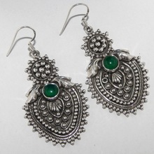 Bindal Gems Handmade Green Onyx Earring, Occasion : Gift, Party