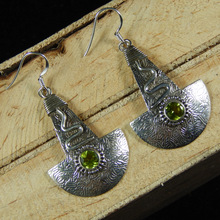 Handmade Peridot Gemstone Earring