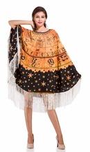 100% Cotton Astrology Mandala Poncho, Occasion : Casual