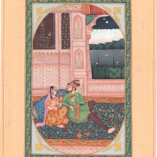 Handicraft-palace Handmade Paintings, Pattern : Mughal Harem
