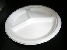 Biodegradable Plates 9', 10 3 compartment