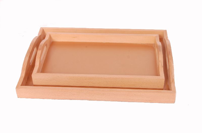 Wooden Modern Beech wood Tray Set