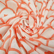 Cotton Hand Block Printed Floral Fabric, Technics : Woven