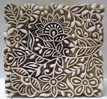 Floral design wood craft