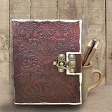 Handicraftofpinkcity Leather Sketchbook Notebook, Style : Hardcover