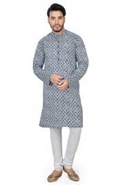 Mens Printed Kurta Pajama