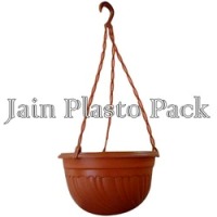 Hanging plastic Pots, Color : Brown
