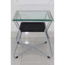 Glass Rope Side End Table