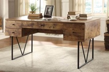 INDUSTRIAL METAL WOOD OFFICE DESK, for Commercial Furniture, Size : H