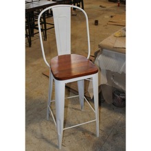 Metal Iron Wood Bar Chair