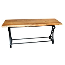 Loft Industrial Live Edge Console Table