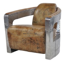 Synthetic Leather luxury single seat sofa, Size : Standard