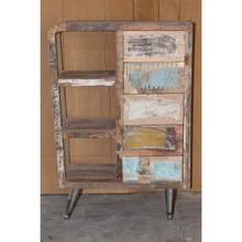 Reclaimed Wood Tall Cabinet, Size : 82 x 40 x 120 cms (WDH)