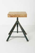 Metal Retro Iron Small Stool, Size : 35 x 35 x 65 cms (WDH)