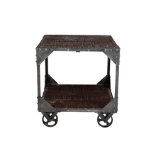 Wood Rustic Antique End Table