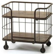 RETRO Metal Table Book Case Trolley, Style : Modern