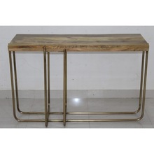 Vintage Industrial Console Table