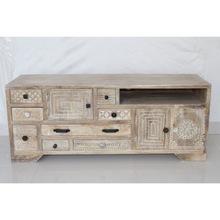 RETRO Wood Storage Cabinets, Size : 125 x 40 x 50 cms (WDH)