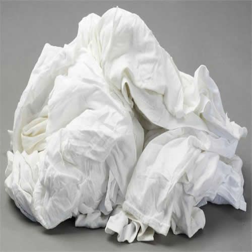 WHITE T-SHIRT WIPING RAGS
