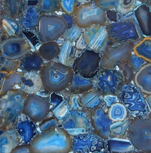 Blue agate stone