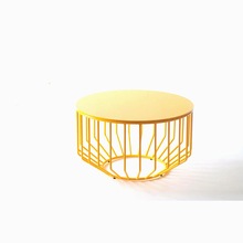 Metal Drum Outdoor Coffee Table