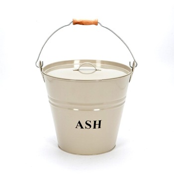 Metal Material Fireplace Bucket Round Ash Bucket Manufacturer In