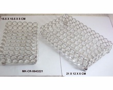 Rectangular Multi Purpose Crystal Diamond Tray