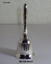 Silver Plated Bell With Handle, for Souvenir, Style : Nautical