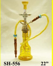 Yellow Glass Base Hookah