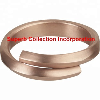 SCI Metal Plain Gold Napkin ring