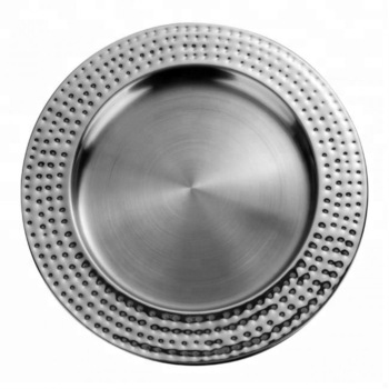 Metal Round Charger Plate, Size : 13 Inch