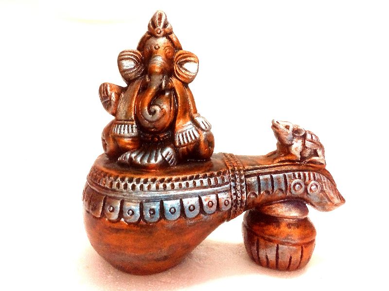 Buy Handcrafted Terracotta Home Decor Ganesha On Sitar Most