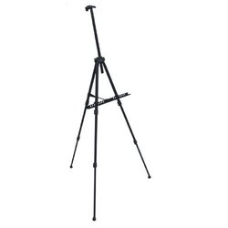 Portable Aluminum Display Easel, Color : Black