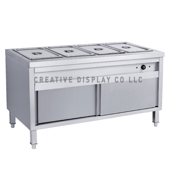 Bain marie with cabinet 180 cm