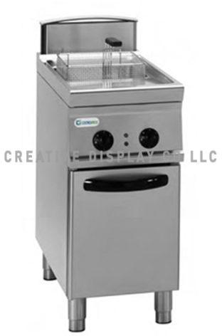 Electric fryer on cabinet 17 Liter Tecnoinox Made In Italy