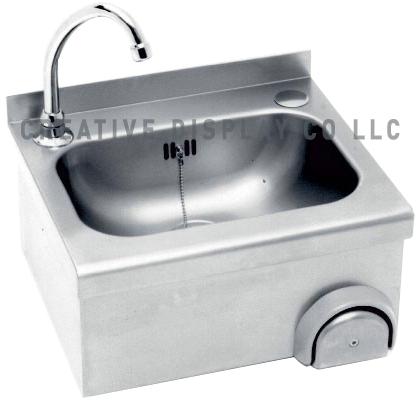Knee operated Hand Wash Sink with Wall mounted
