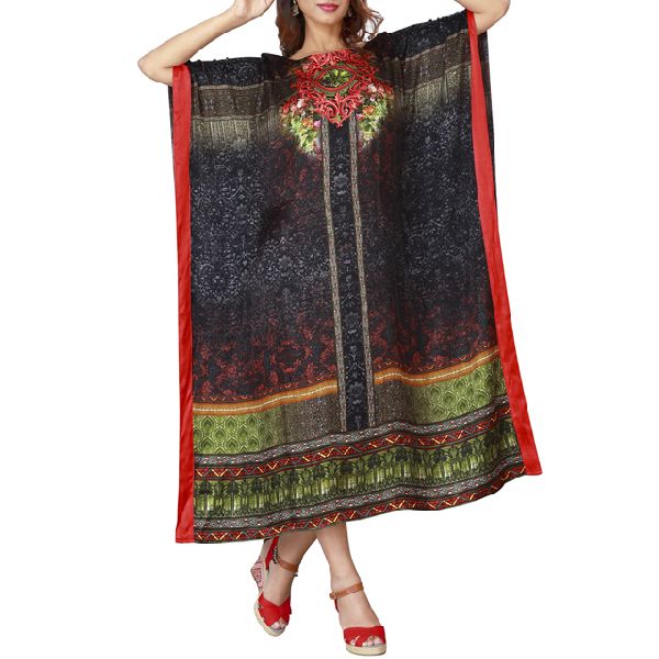 Fetch a comfy stylish look kaftan, Color : Multi