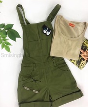 Army green casual jumpsuit, Feature : Dry Cleaning