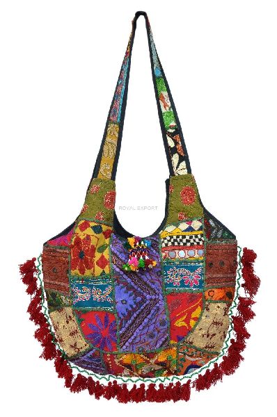 Ethnic Handmade Fabric Patch Work Handbag