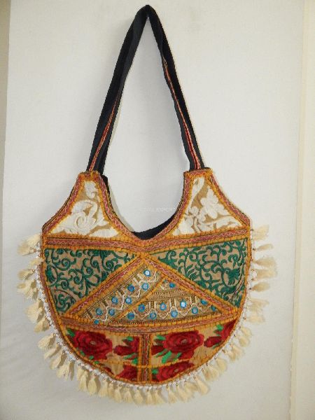 Royal Export Cotton Handloom Casual Shoulder Bags, Style : Rope Handle