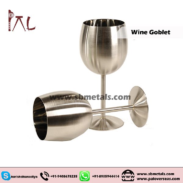Stainless Steel Goblet, for Drinking